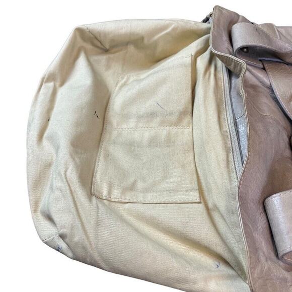 Roberta Gandolfi Womens Gray Handbag Purse Shoulder Bag Satchel Leather Bow - Picture 14 of 16